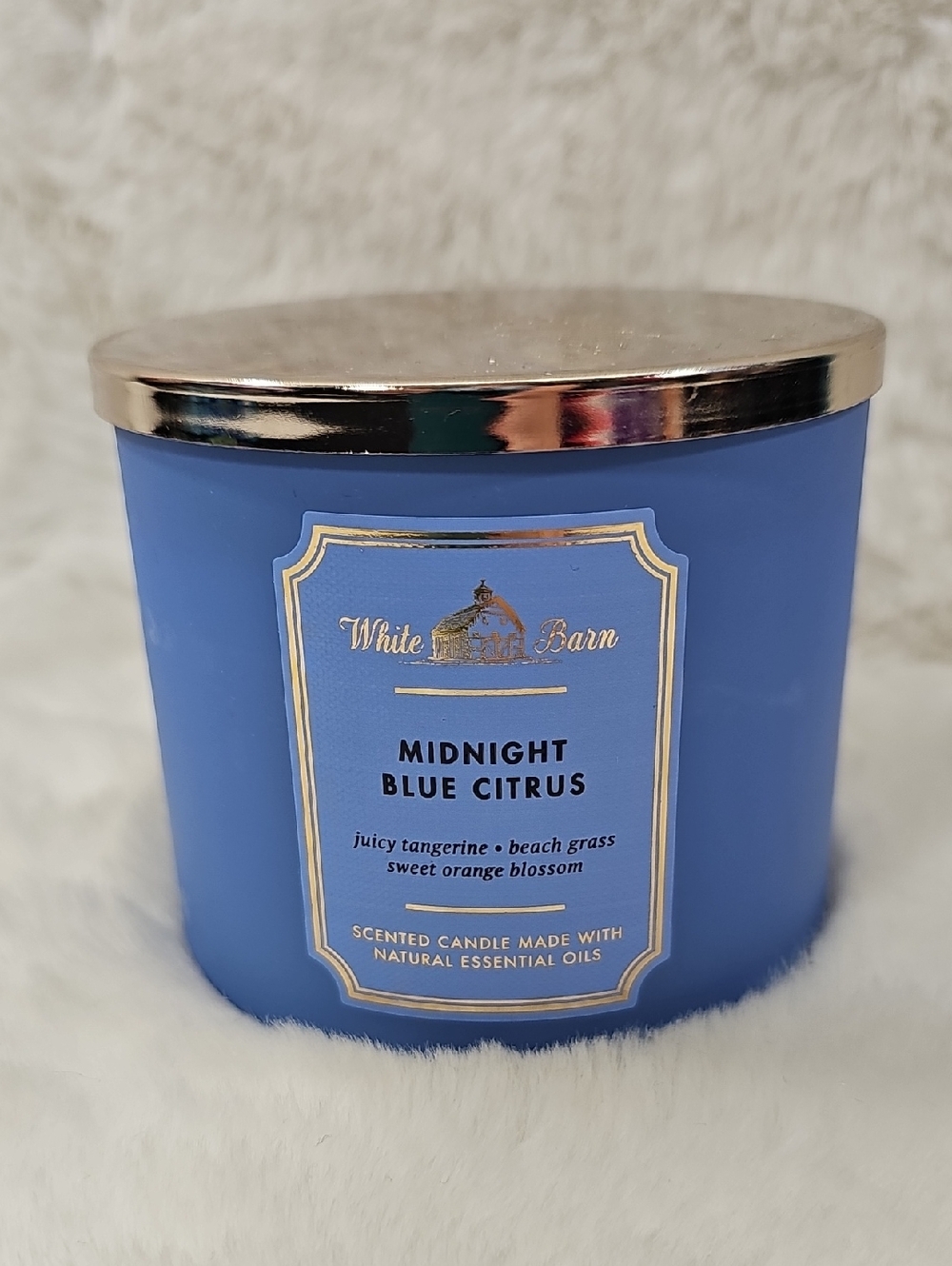Bath & Body Works Midnight Blue Citrus 14.5 oz 3 Wick Candle